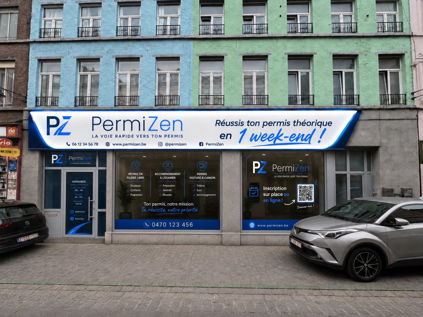 Vitrine PermiZen à Mons